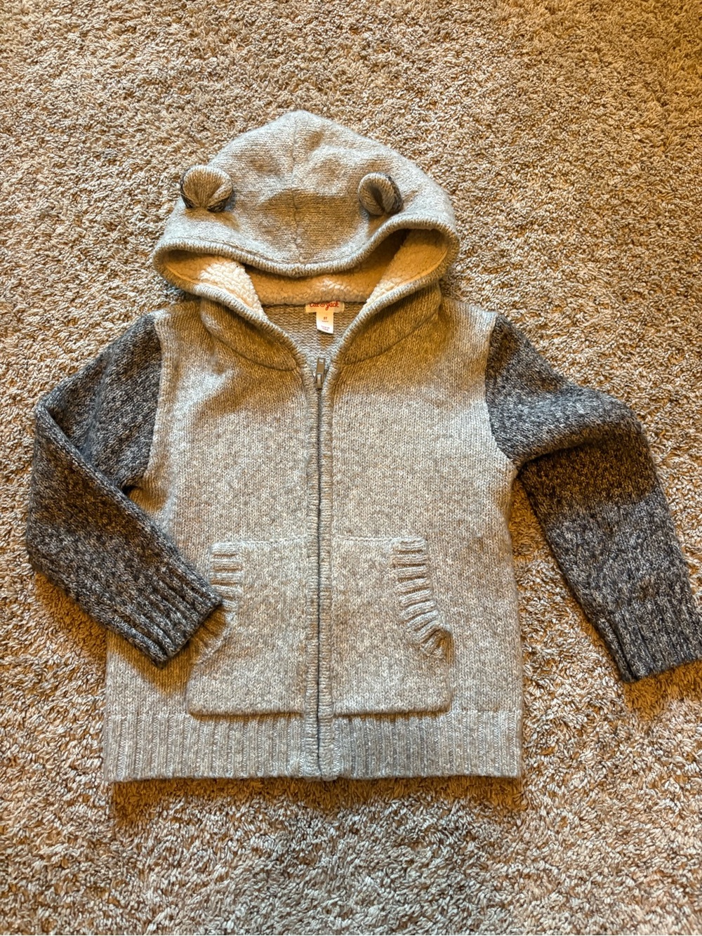 Cat & Jack teddybear sweater, boys 5T